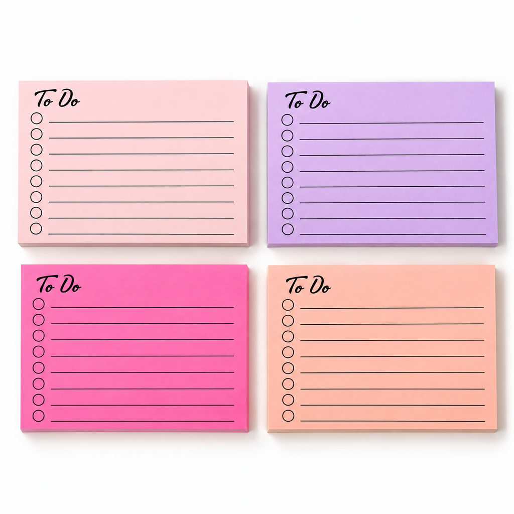 Fluorescent To-Do Sticky Notes