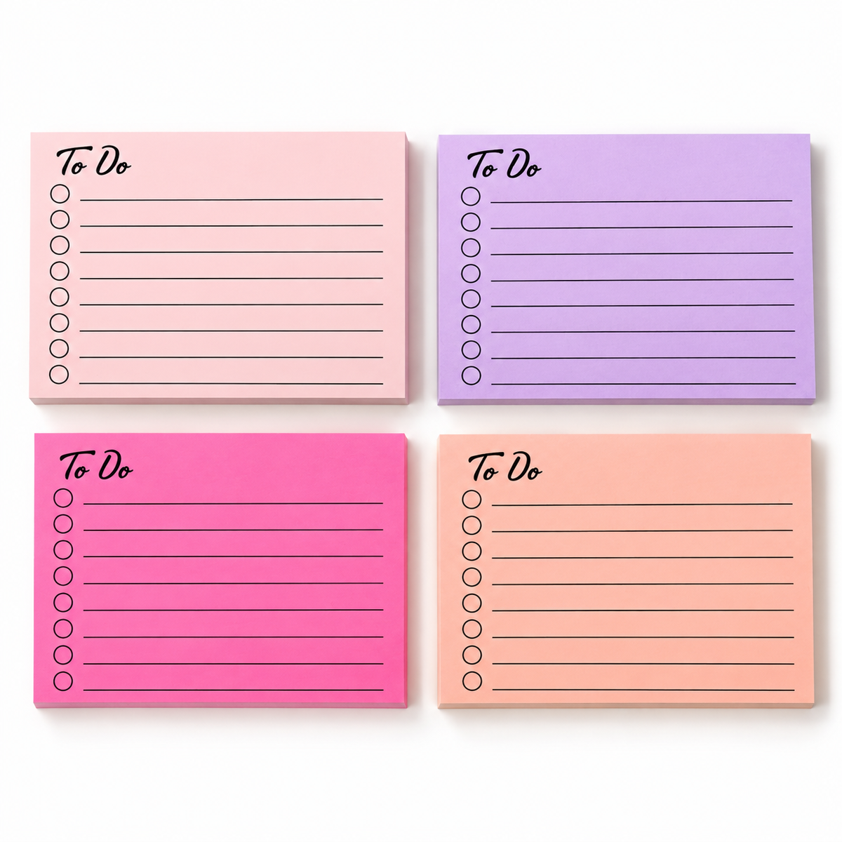 Fluorescent To-Do Sticky Notes
