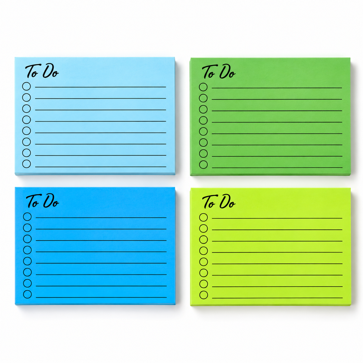Fluorescent To-Do Sticky Notes