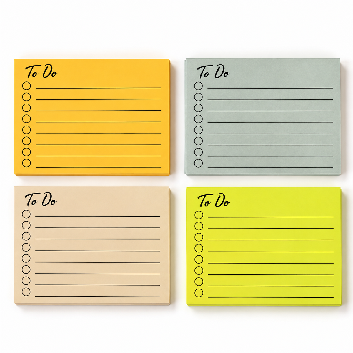 Fluorescent To-Do Sticky Notes